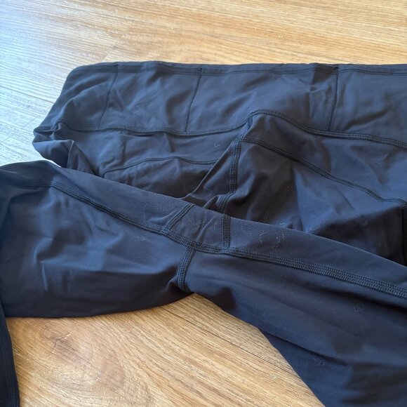 Lululemon Athletic Fast And Free HR Tight Yoga Pants 28” Black Women’s Sz 16 - Picture 7 of 11